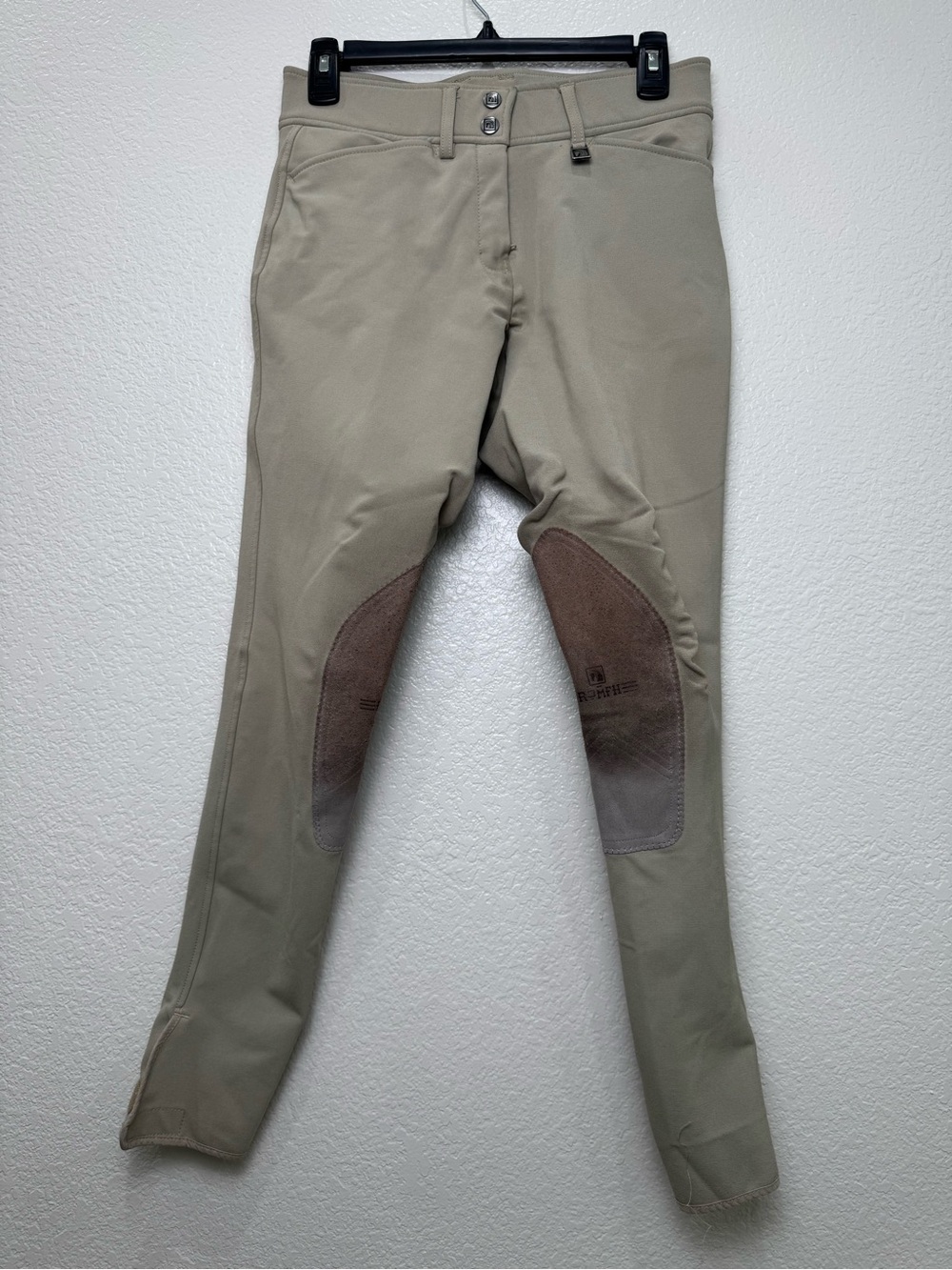 Romfh Womens 26L Tan Knee Patch Equestrian Riding Breeches Horse Pants